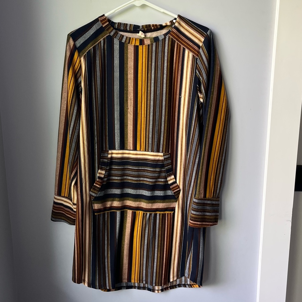 BEBOP STRIPED DRESS WITH POCKET